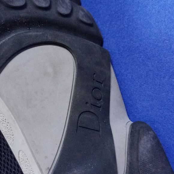 Dior Black Sequins Embellished Mesh Fusion Slip-On Sneakers - Picture 9 of 12